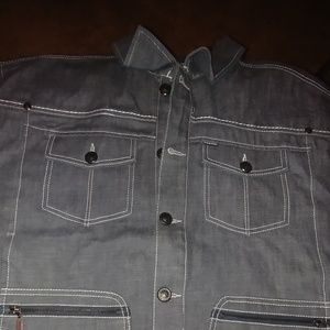 Grey denim Parish jacket